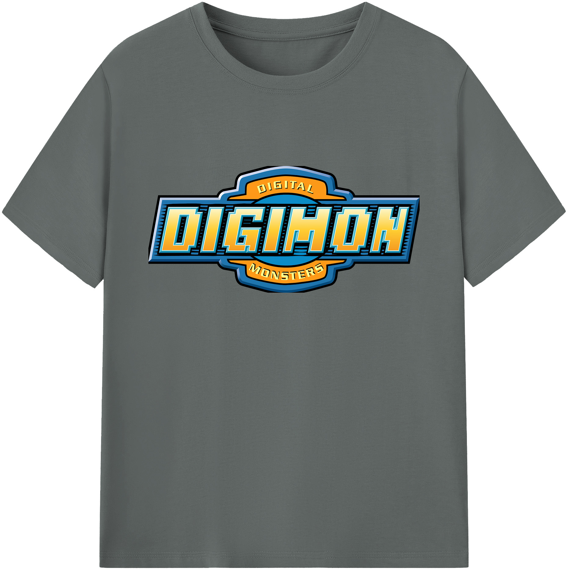 （画像用） Digimon デジタルモンスター/デジモン 綿100％ メンズ半袖Tシャツ｜肌触りやわらか＆通気性